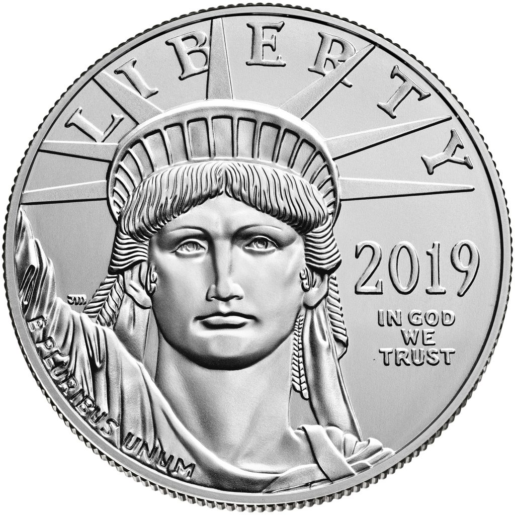 2019 Platinum American Eagle Obverse