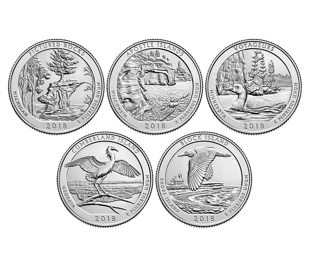 2018 America The Beautiful Quarter Set