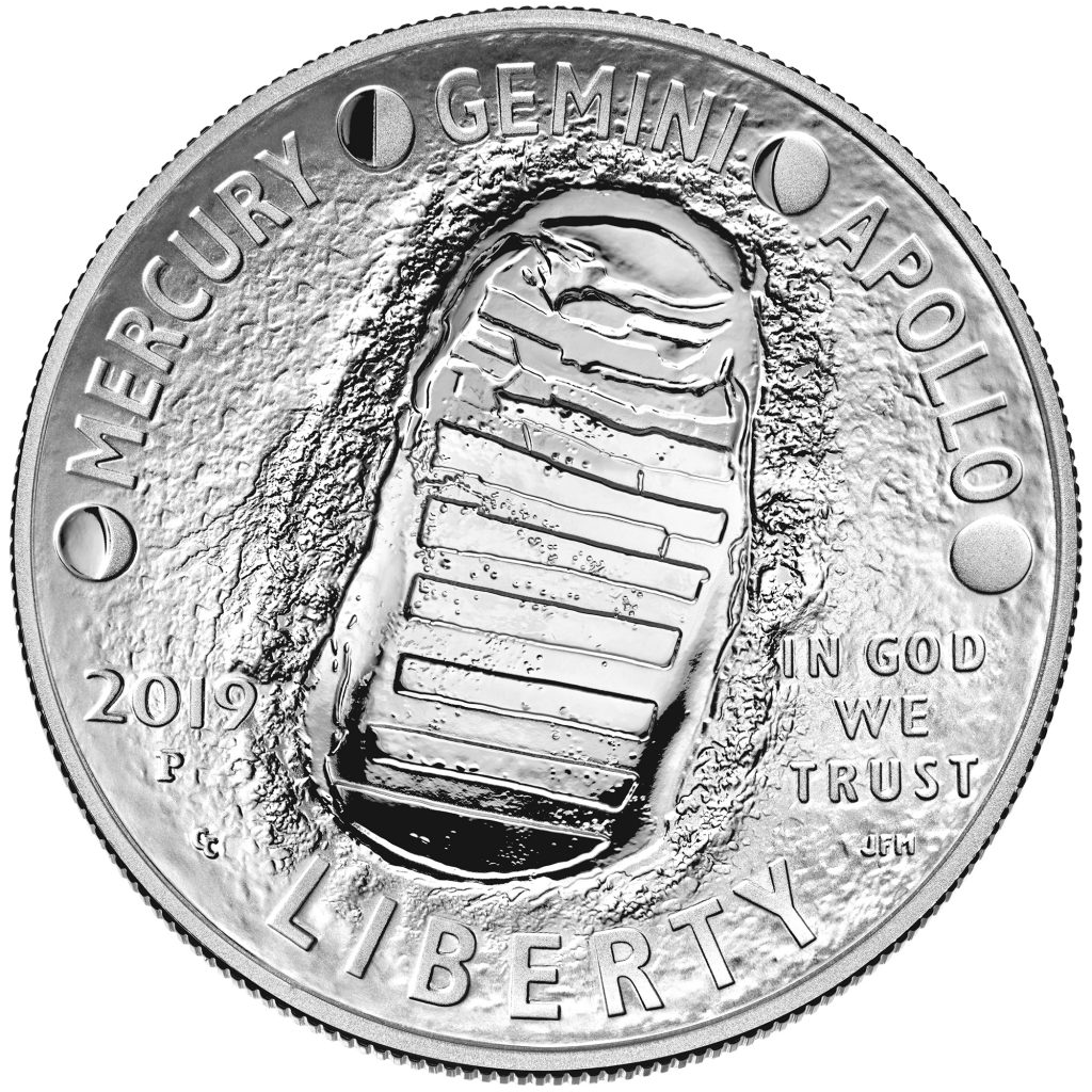 Apollo 11 Commemorative Coin Obverse