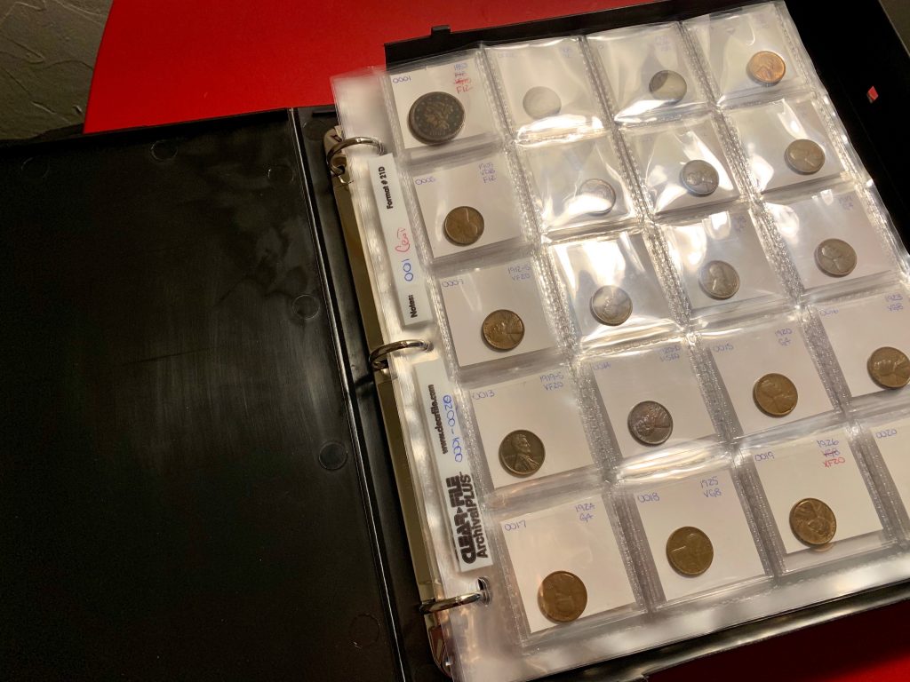 Cataloged Coins Case Interior