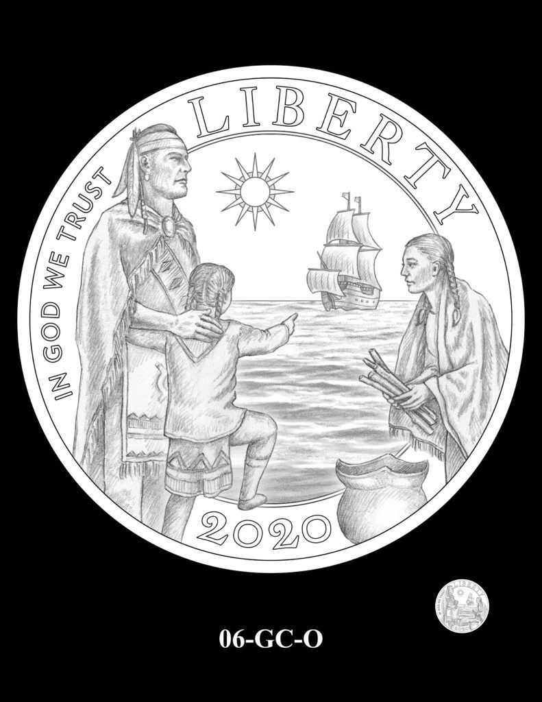 Mayflower Gold Coin Obverse
