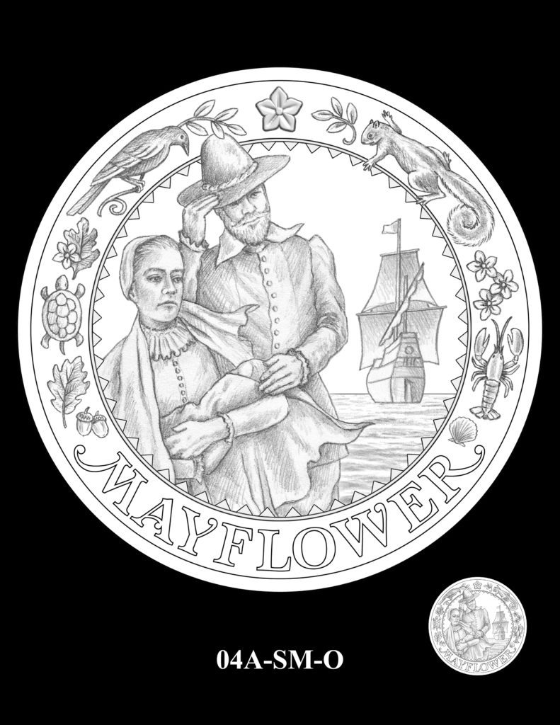 Mayflower Silver Coin Obverse