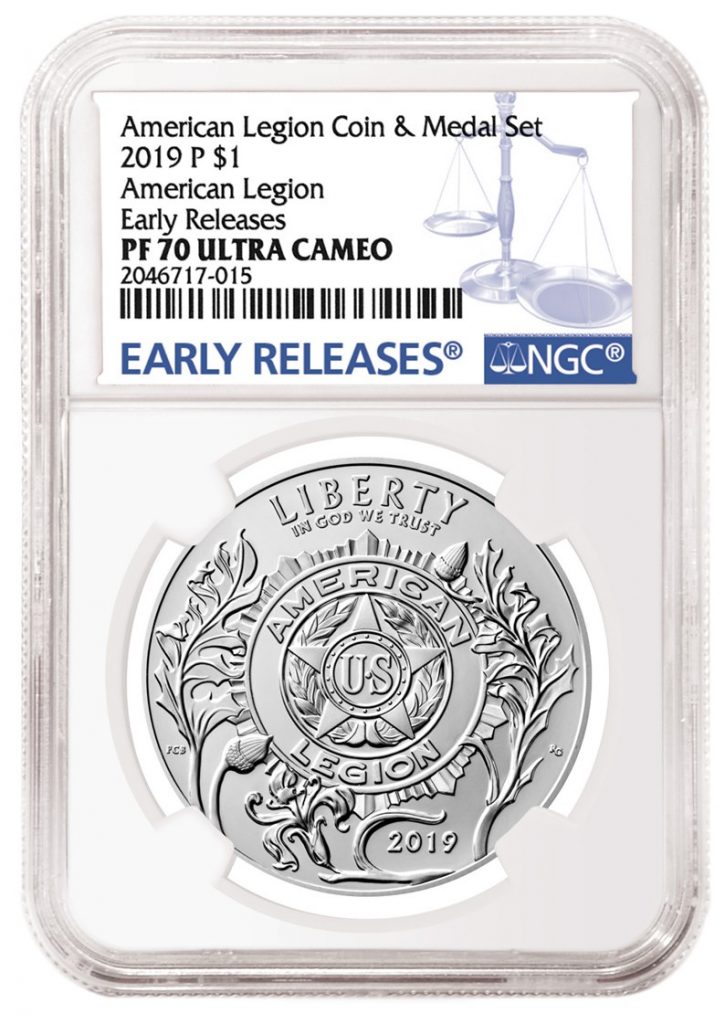 NGC 2019 American Legion Silver Coin Holder