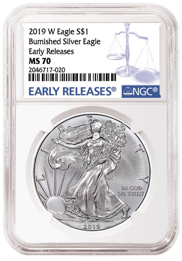 NGC 2019-W Silver American Eagle Holder