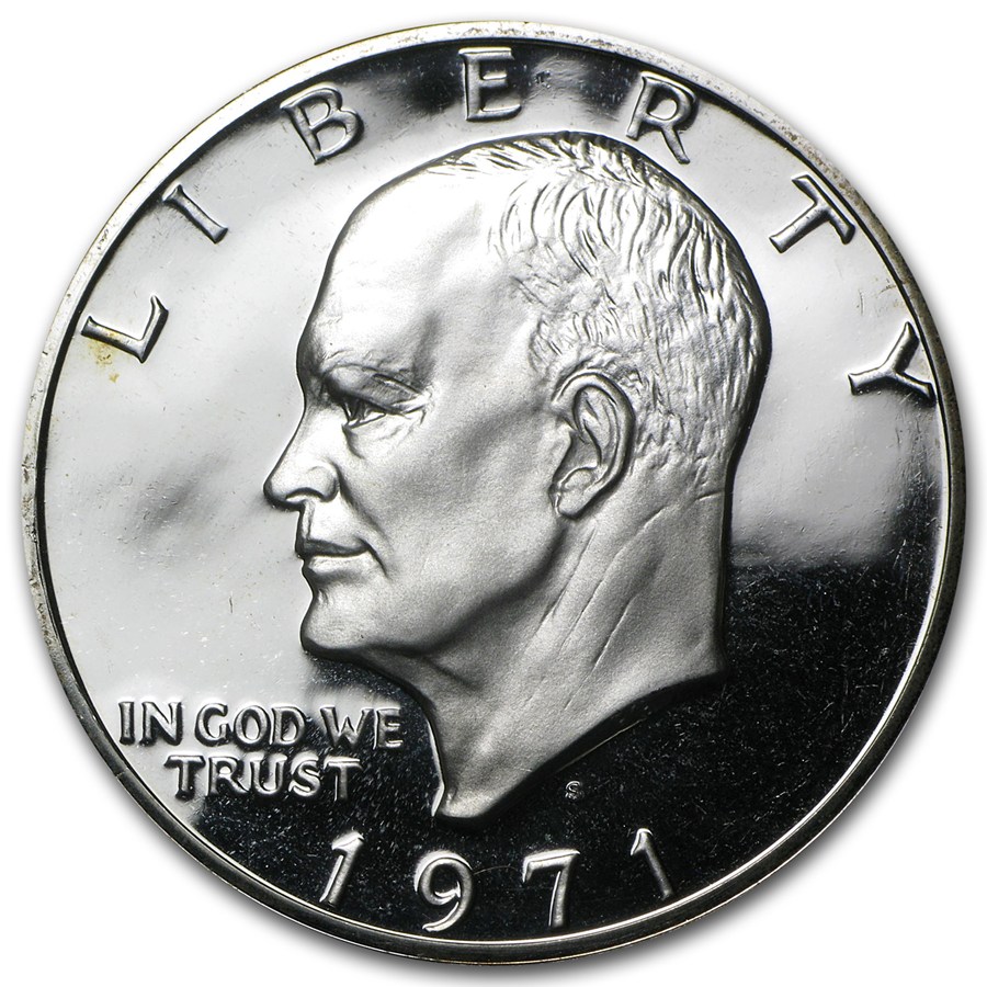 1971 Eisenhower Dollar Obverse