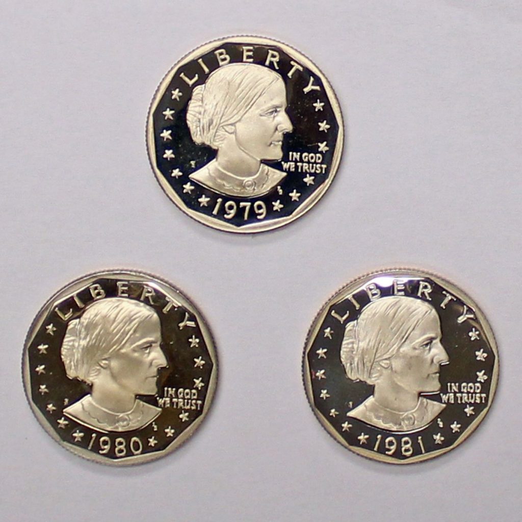 1979 to 1981 Susan B Anthony Proof Set