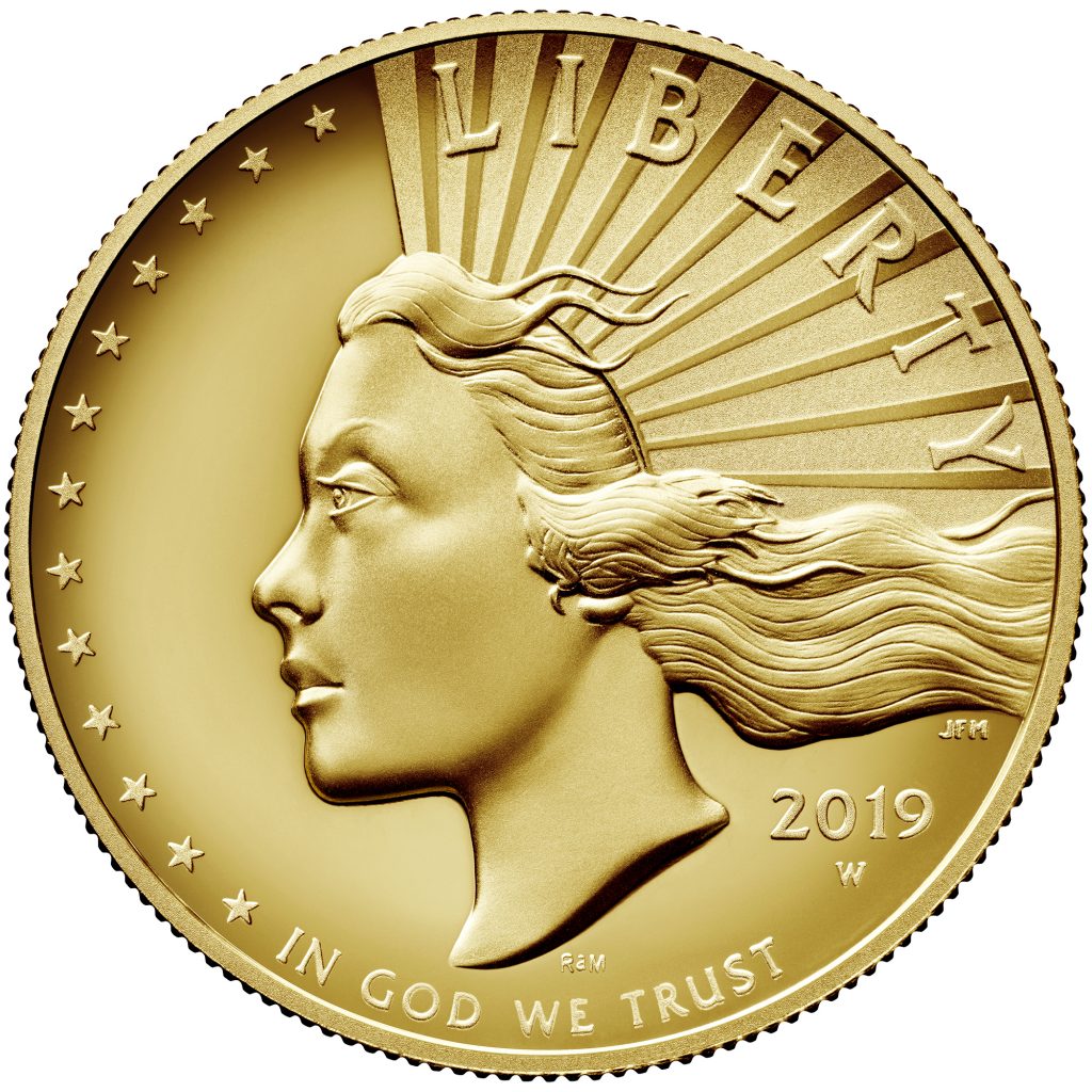 United States Mint Releases Images of 2019 American Liberty Gold Coin