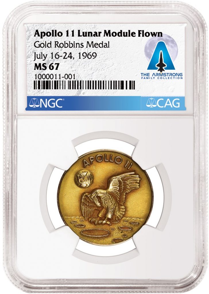 Apollo 11 Gold Medal from Neil Armstrong