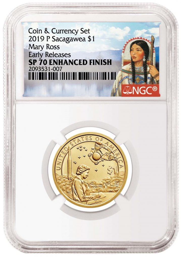 NGC Native American Dollar Coin & Bill Set Holder