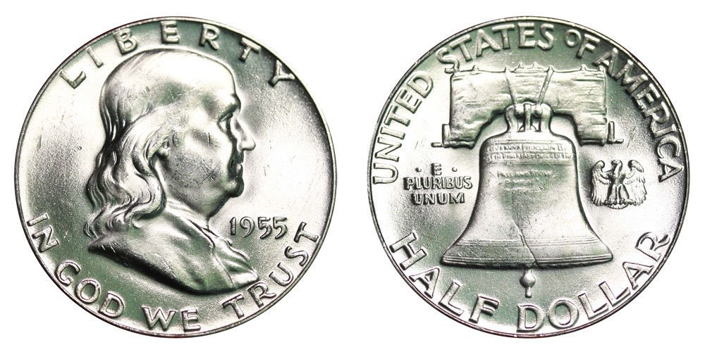 1955 Franklin Half Dollar