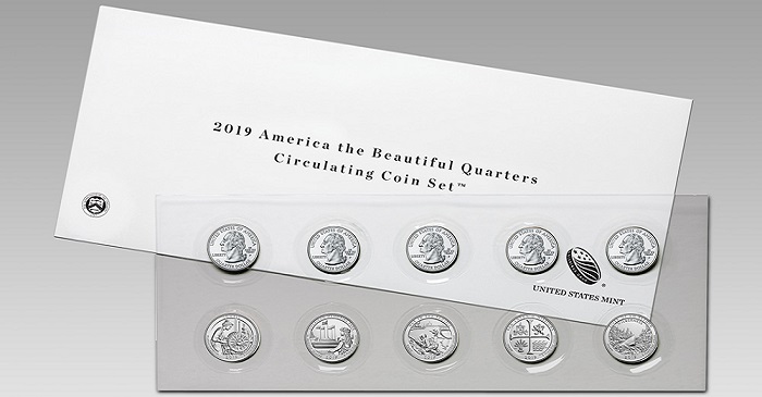 2019 America the Beautiful Quarter Set