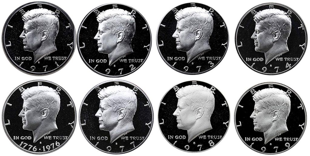 Kennedy Half Dollar 1971-1979 Proof Set