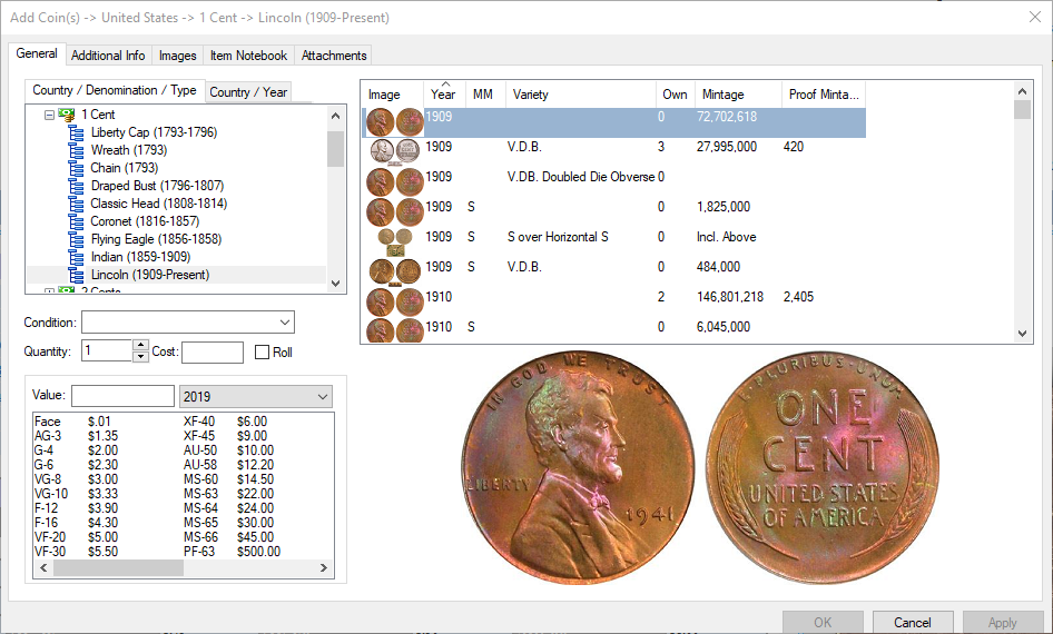 New Coin Adding Screen