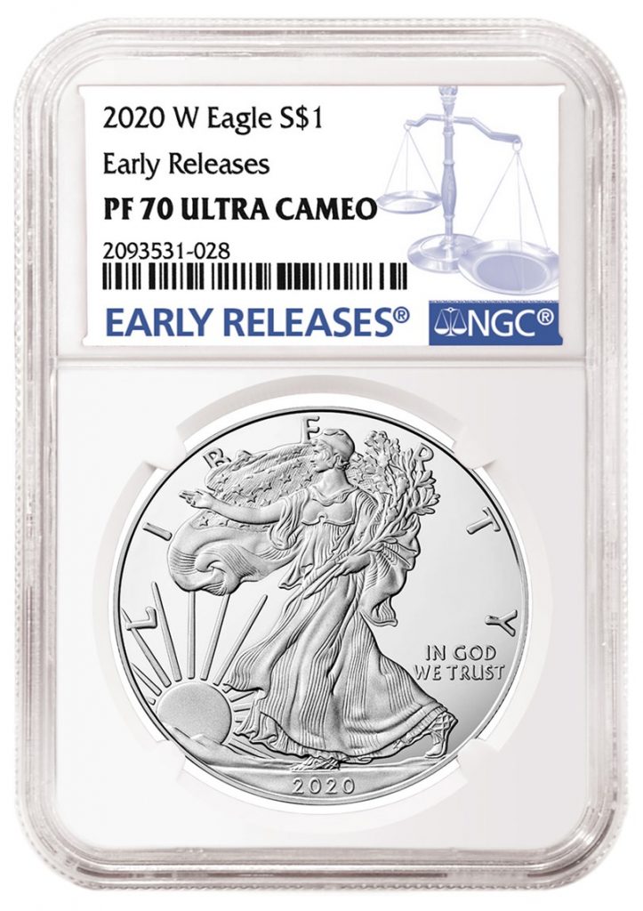 NGC 2020-W American Eagle Early Releases Label