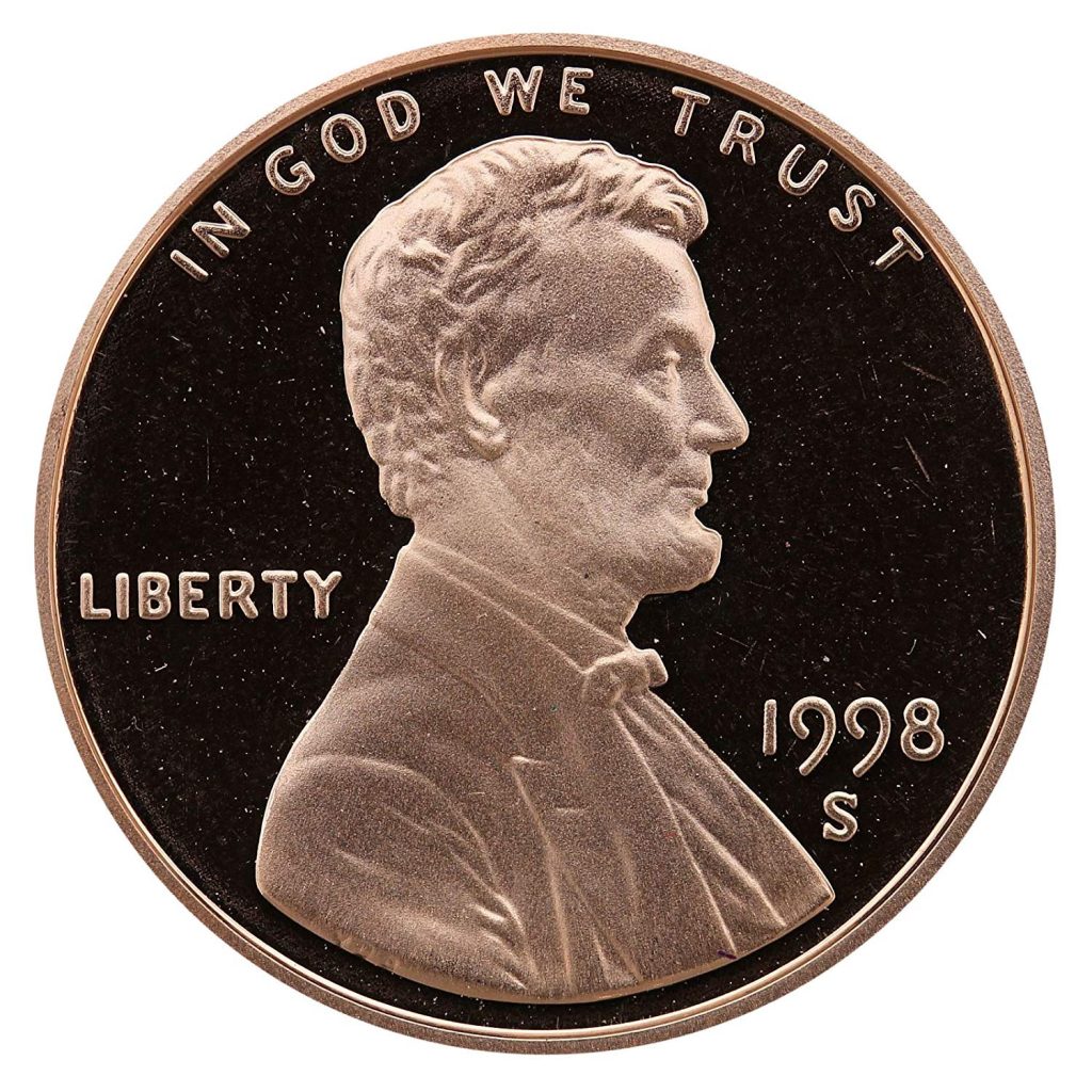 1998-S Lincoln Cent Proof