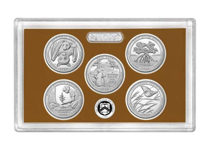 2020 American The Beautiful Quarter Proof Set