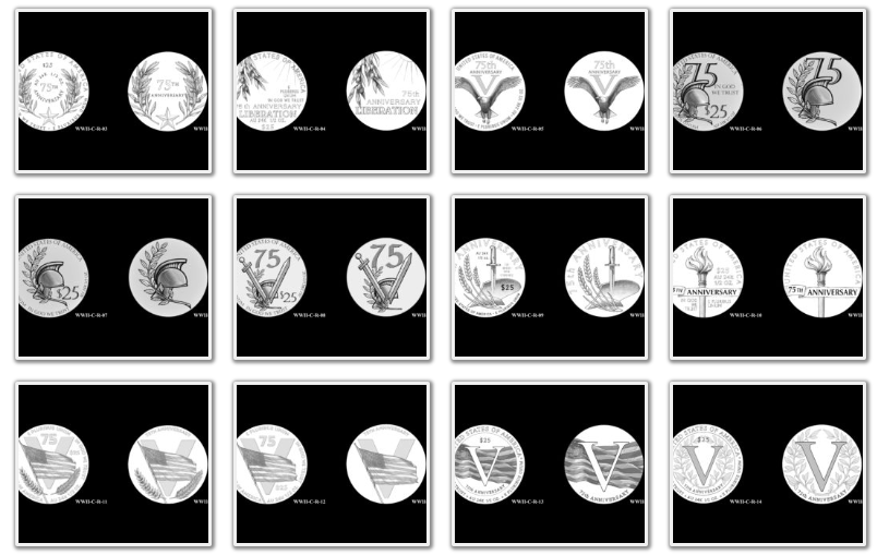 CCAC World War II 75th Anniversary Medal Candidates Reverse