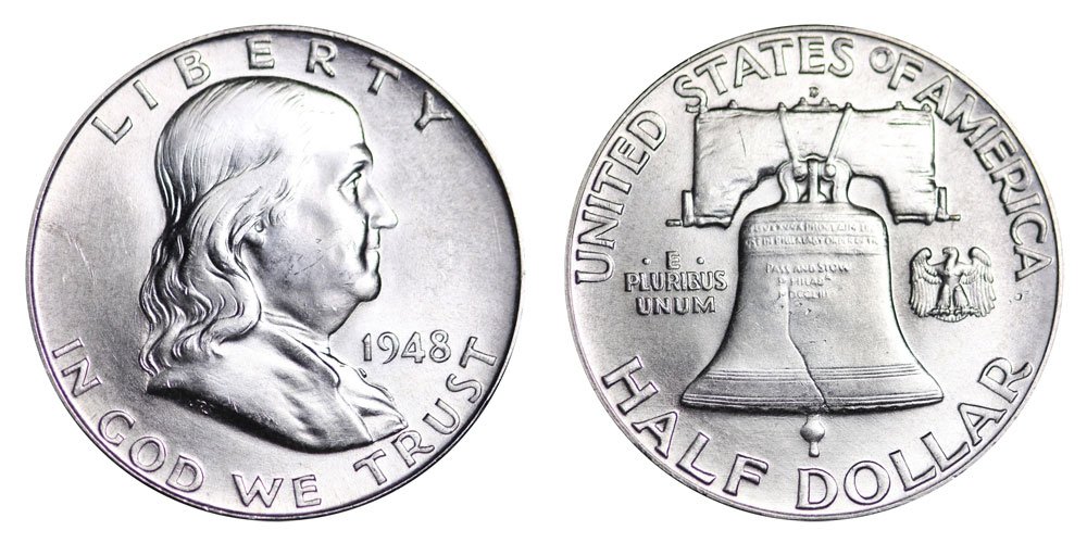 1948-D Franklin Half Dollar