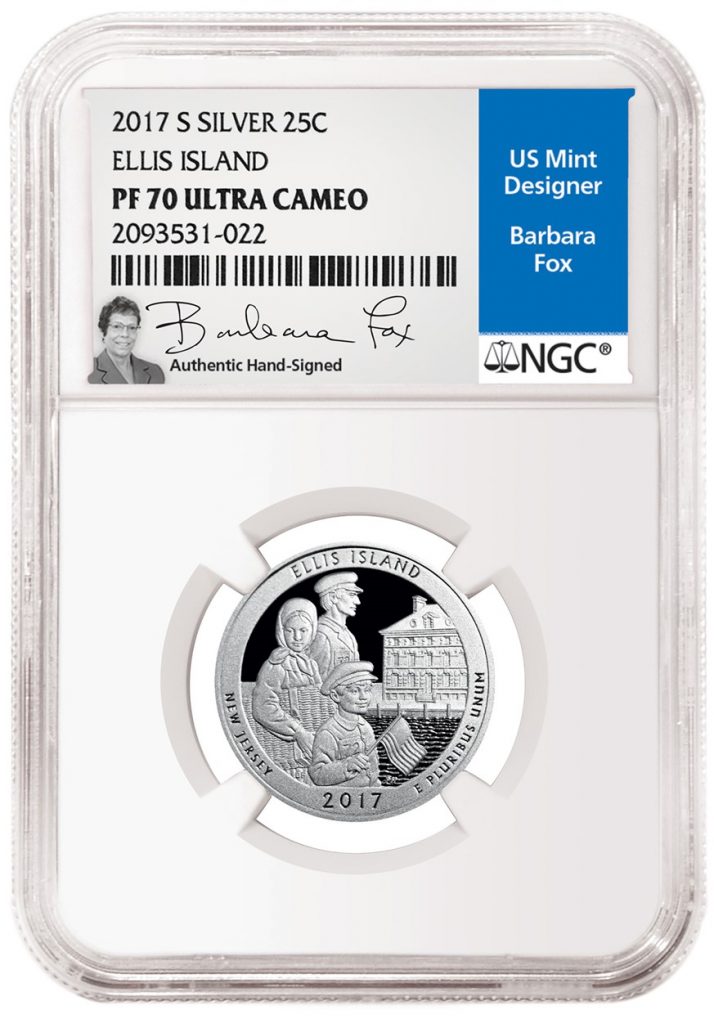 Barbara Fox Signature Label from NGC