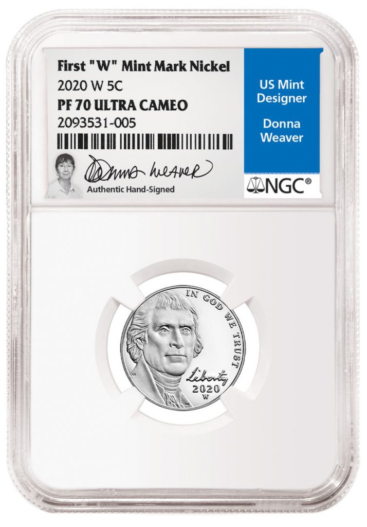 Donna Weaver Signature Label from NGC