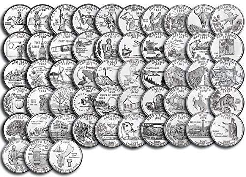 50 States Quarter Map