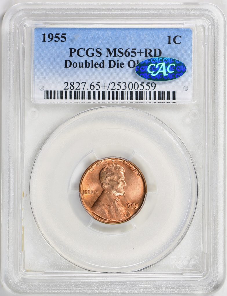 PCGS MS65+ Double Die 1955 Lincoln Cent (Image Courtesy of GreatCollection)