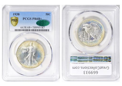 1938 Proof Walking Liberty Half Dollar (Image Courtesy of GreatCollections)