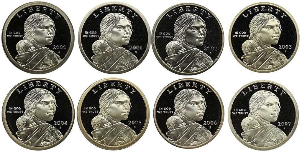 2000 - 2007 Native American Dollar Proof Set
