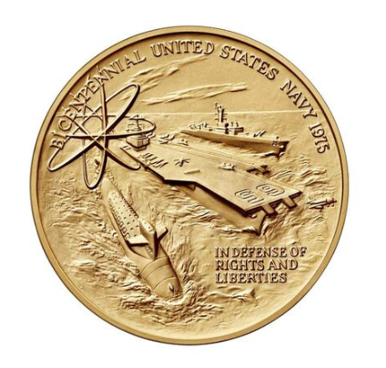 US Navy Bicentennial Bronze Medal
