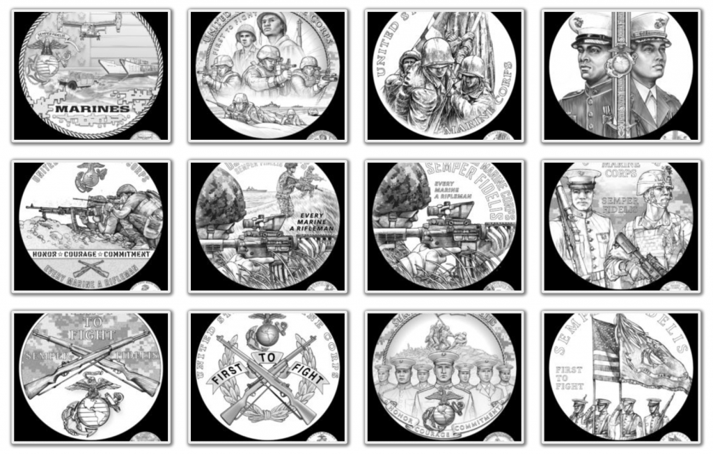 Armed Forces Silver Medal - Marine Corps (Images Courtesy of CCAC)
