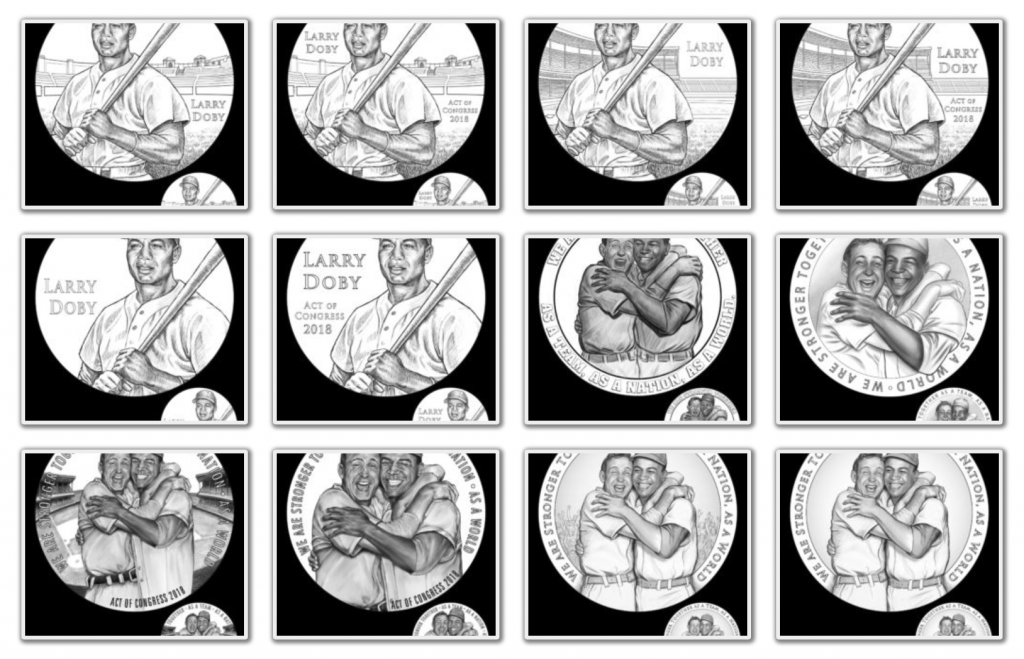 Larry Doby Congressional Gold Medal Obverse