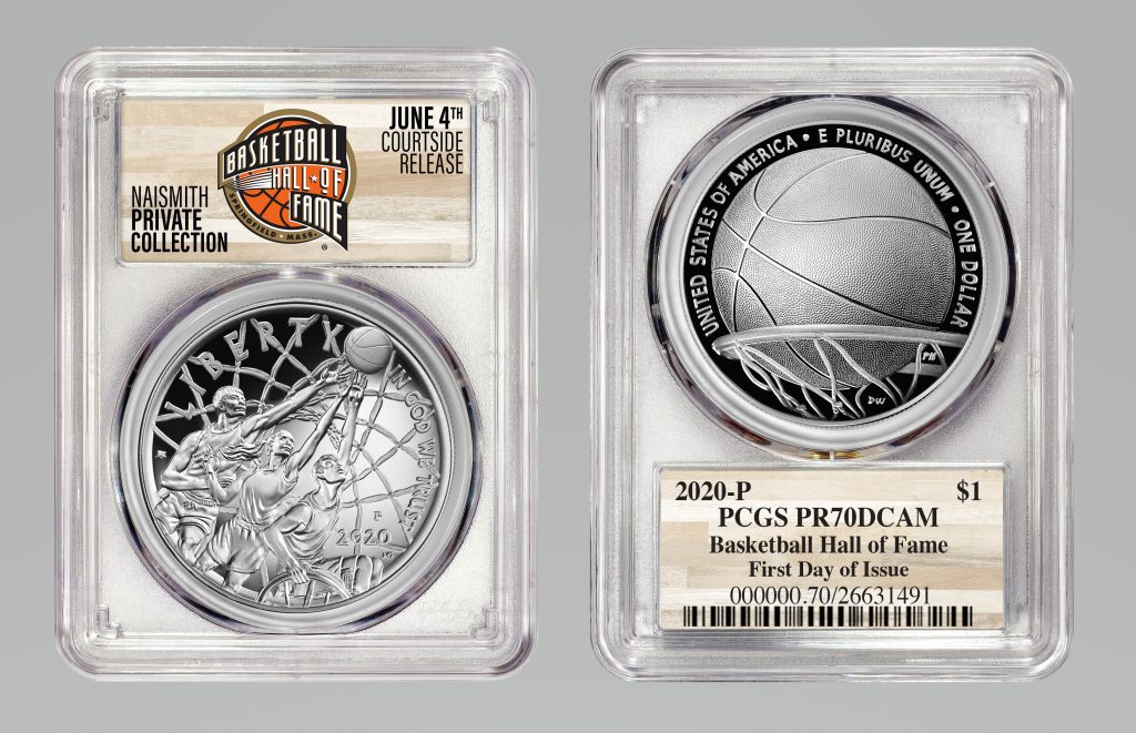 PCGS 2020 Basketball Hall of Fame $1