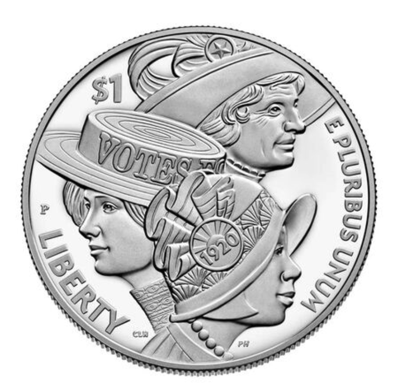2020 Women's Suffrage Centennial Proof Silver Dollar Commemorative