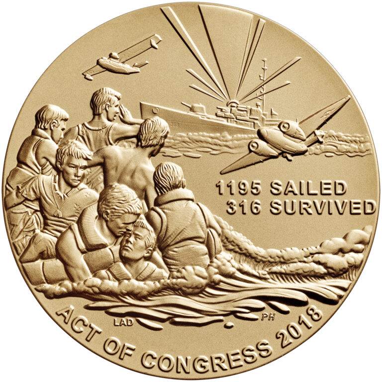 USS Indianapolis Bronze Medal Reverse