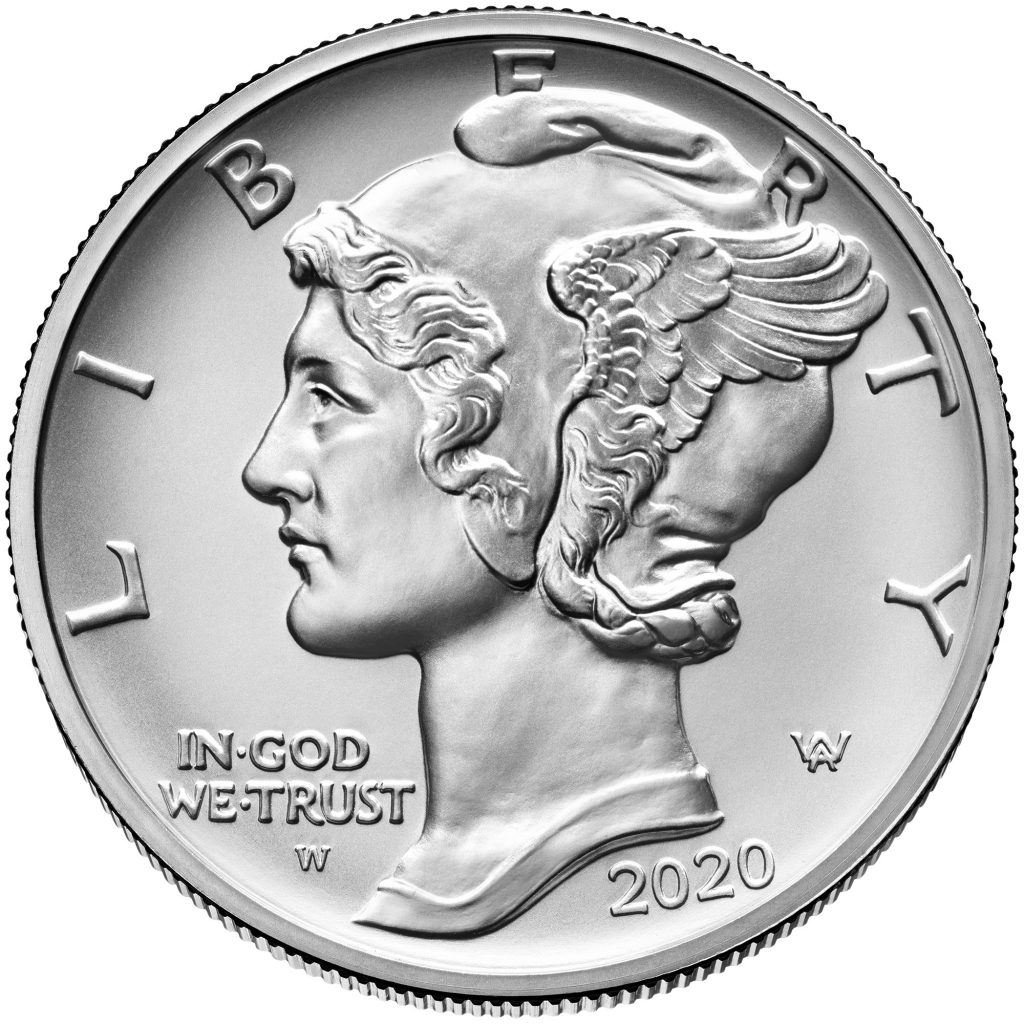 2020 American Eagle Palladium 1-Ounce Obverse (Image Courtesy of the United States Mint)