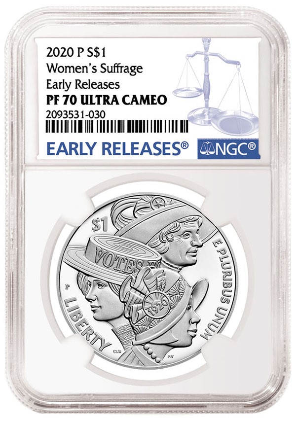 NGC Early Release Women's Suffrage Designation (Image Courtesy of NGC)