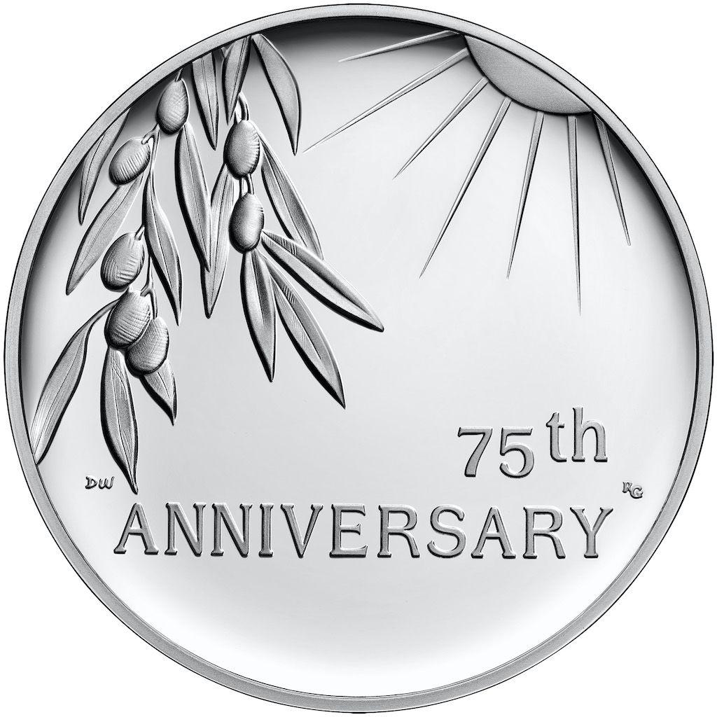 2020 End of World War II Silver Medal Reverse (Image Courtesy of The United States Mint)