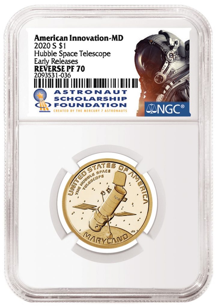2020-S American Innovation Dollar Maryland - NGC ASF Label (Image Courtesy of NGC)