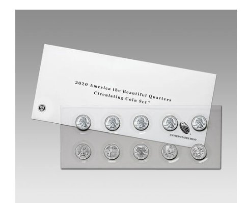 2020 America the Beautiful Quarters Circulating Coin Set