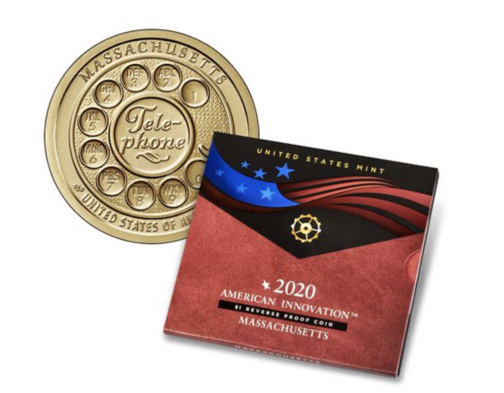 American Innovation Dollar Reverse Proof - Massachusetts (Image Courtesy of The United States Mint)