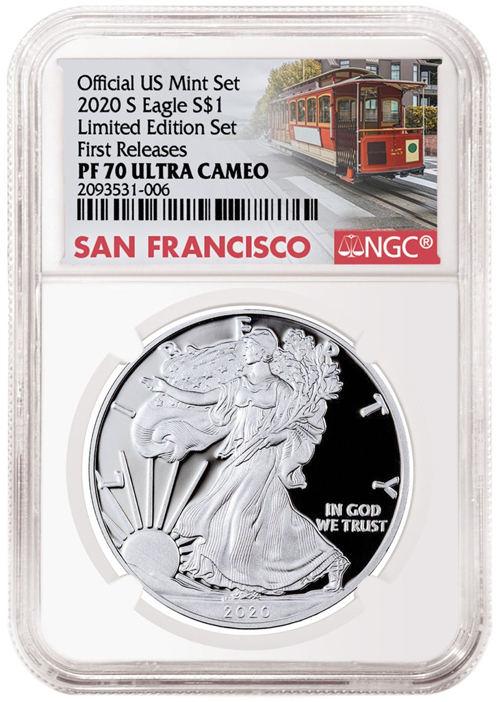 2020-W American Eagle from Limited Edition Silver Proof Set (Image Courtesty of NGC)