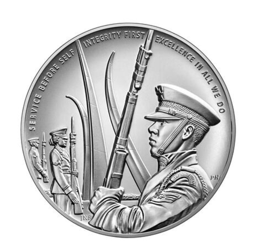 United States Air Force Silver Medal Reverse (Image Courtesy of The United States Mint)