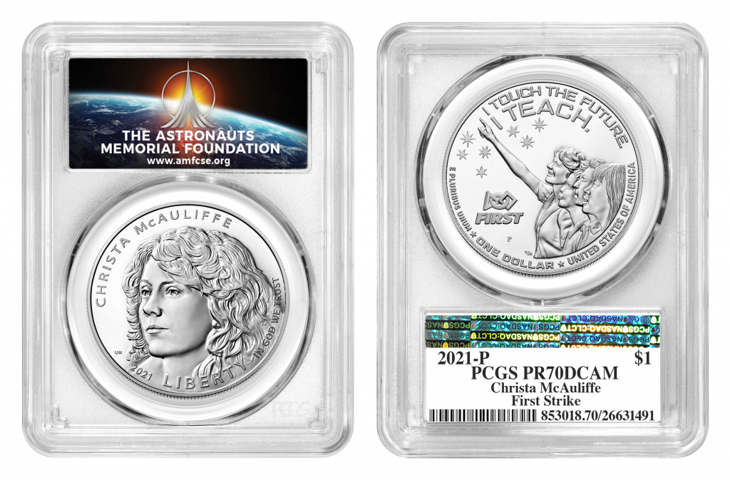Christa McAuliffe PCGS Label (Image Courtesy of PCGS)