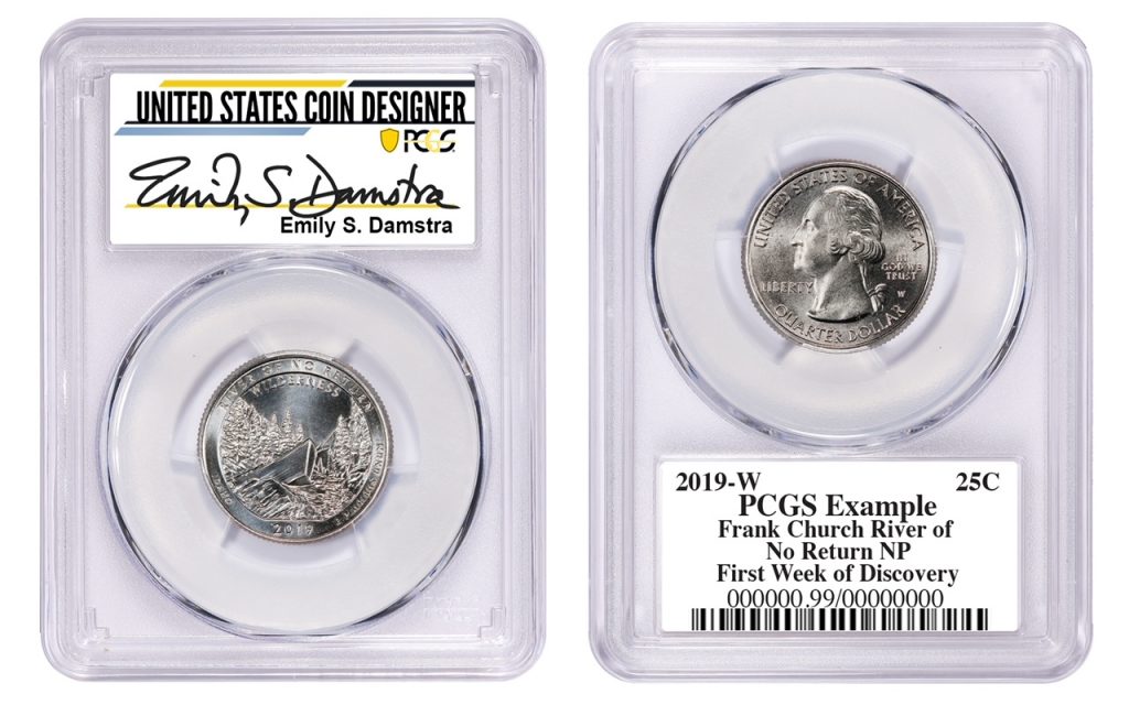 PCGS Emily Damstra Signed Label (Image Courtesy of PCGS)
