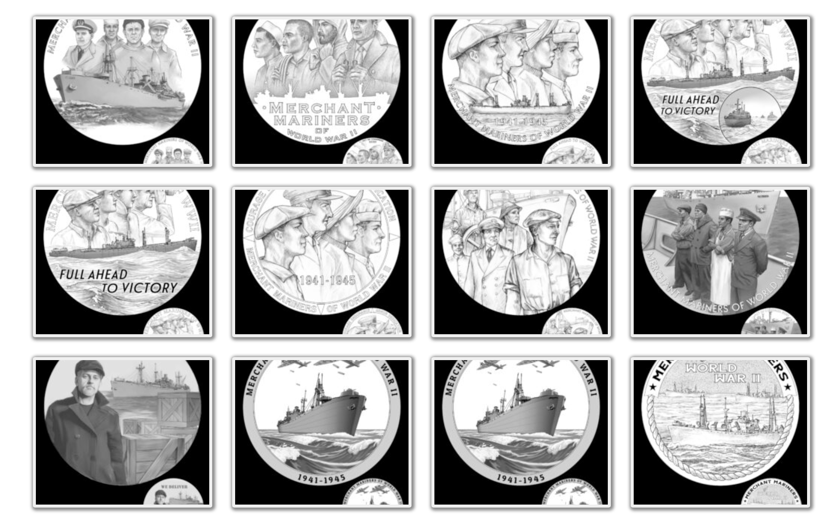 Merchant Mariners of World War II Congressional Gold Medal Designs ...