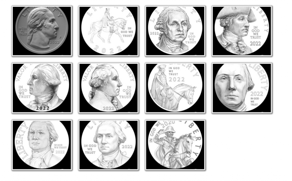 American Women Quarter Program Obverse Candidates (Image Courtesy of The United States Mint)
