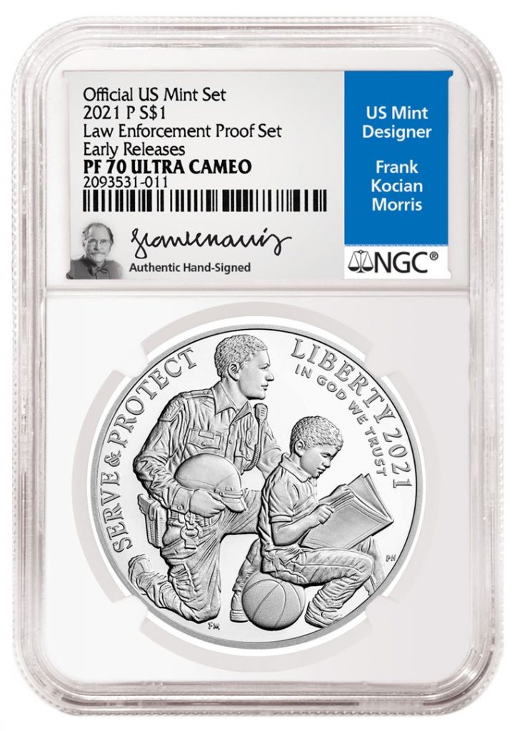 NGC Frank Kocian Morris Signature Lable (Image Courtesy of NGC)