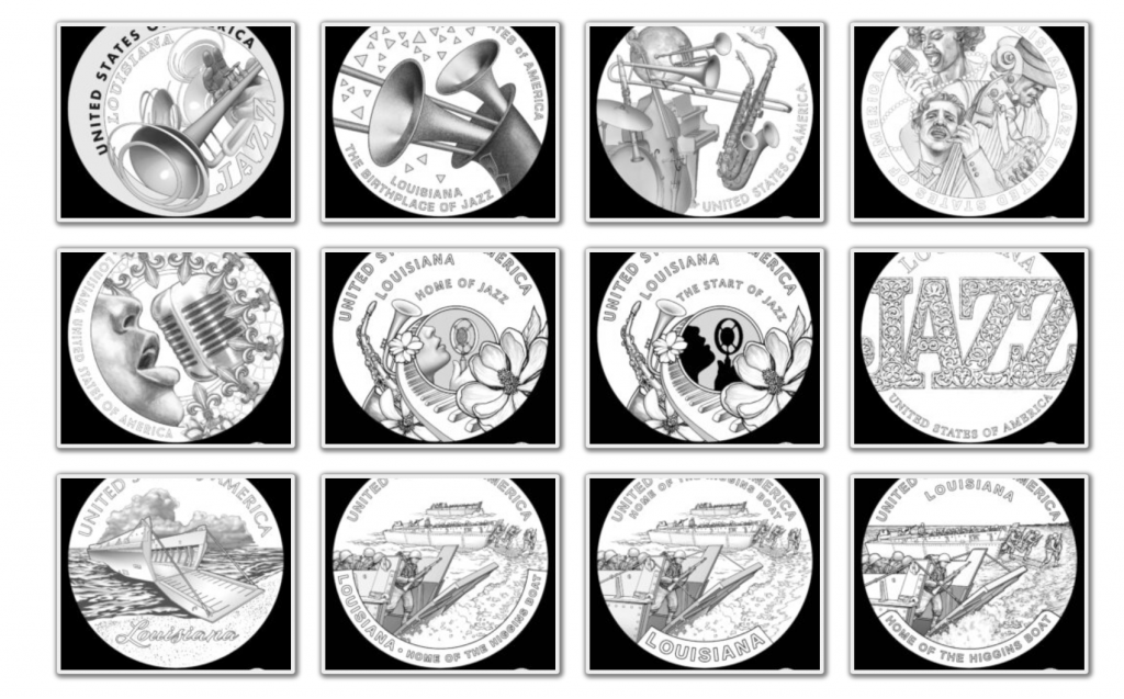 2023 American Innovation Dollar Candidate Designs - Louisiana Page 1