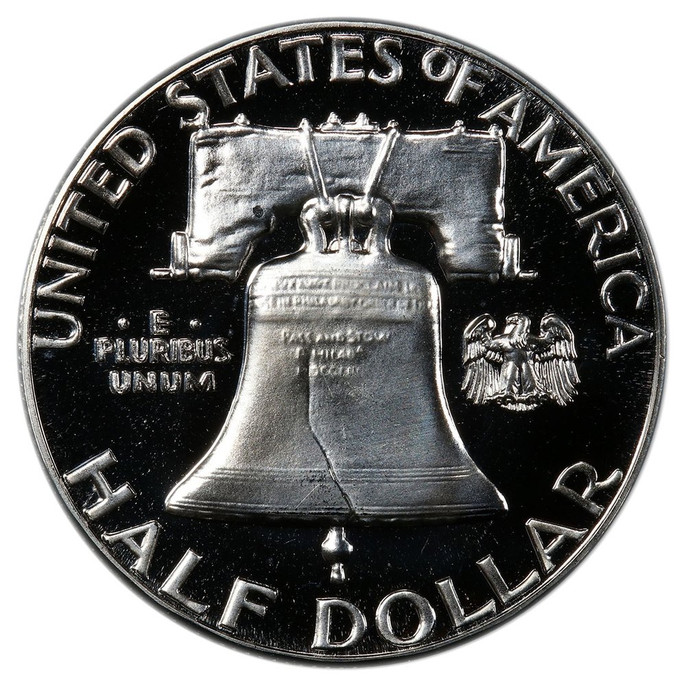 1962 Franklin Half Dollar Reverse