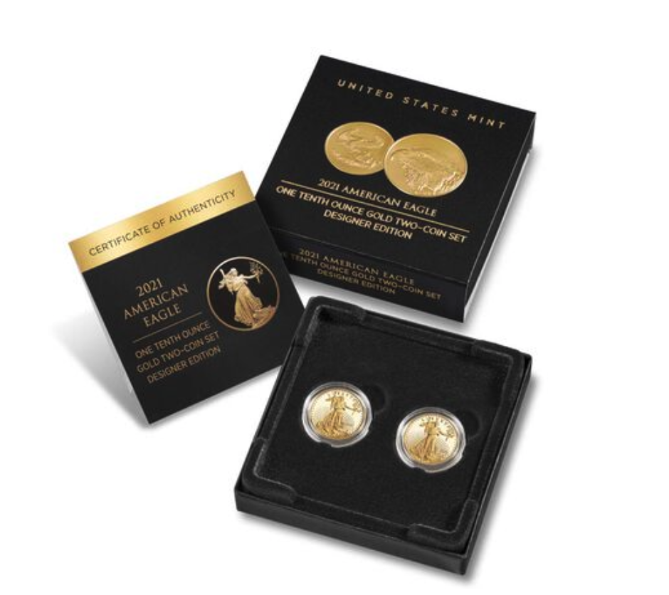 2021W American Eagle Ounce Gold 2Coin Set Goes On Sale